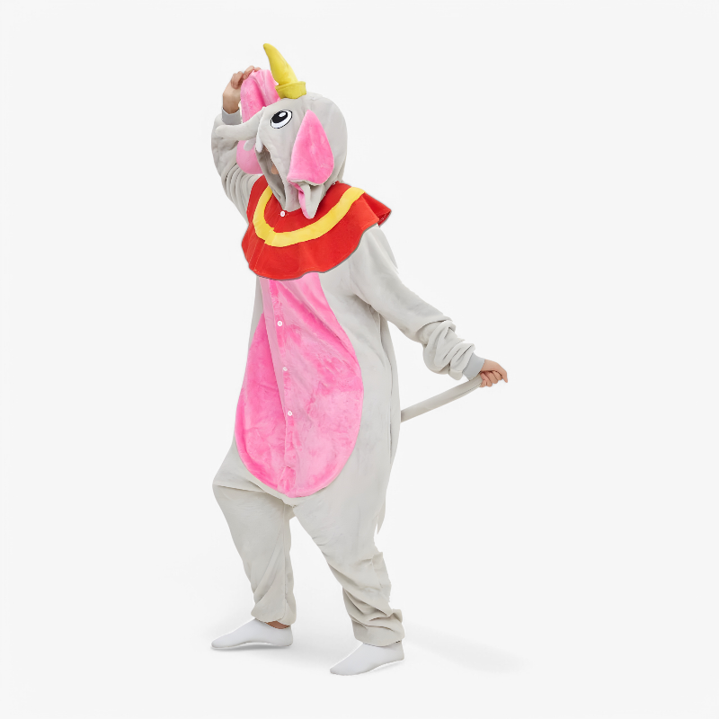 Elephant Onesie for Kids – Soft and Comfortable with Hood and Ears