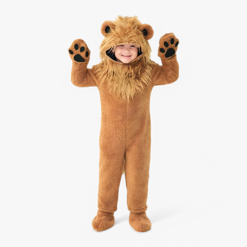 Brave Lion – Lion Onesie for Kids – Complete Set