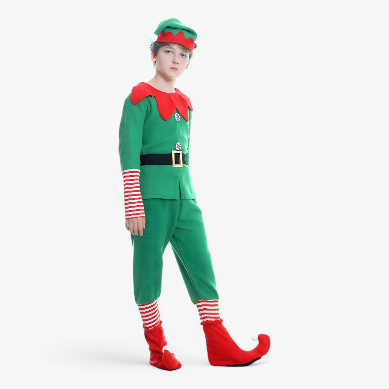 Christmas Elf Costume for Kids – Includes Hat and Accessories