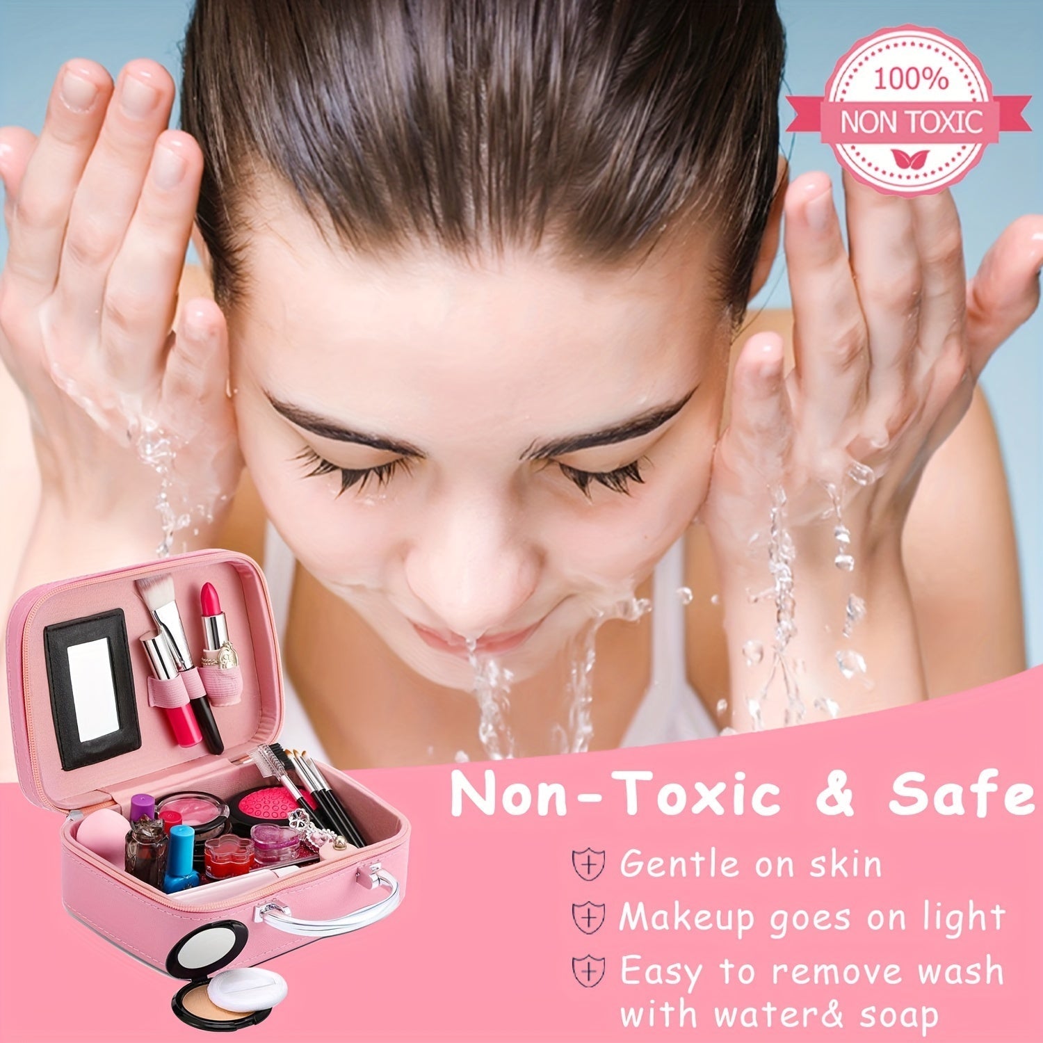 Luksusowa kosmetyczka w kształcie syrenki – prawdziwe kosmetyki i akcesoria dla dziewczynek