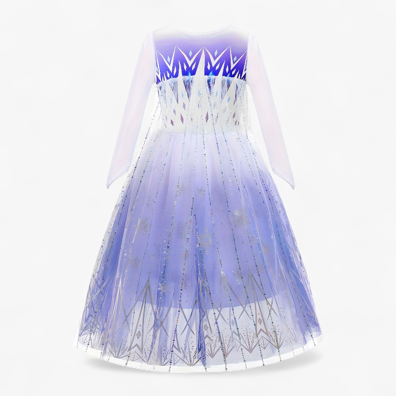 Princess Costume for Children – Complete with Tiara, Gloves, and Jewelry